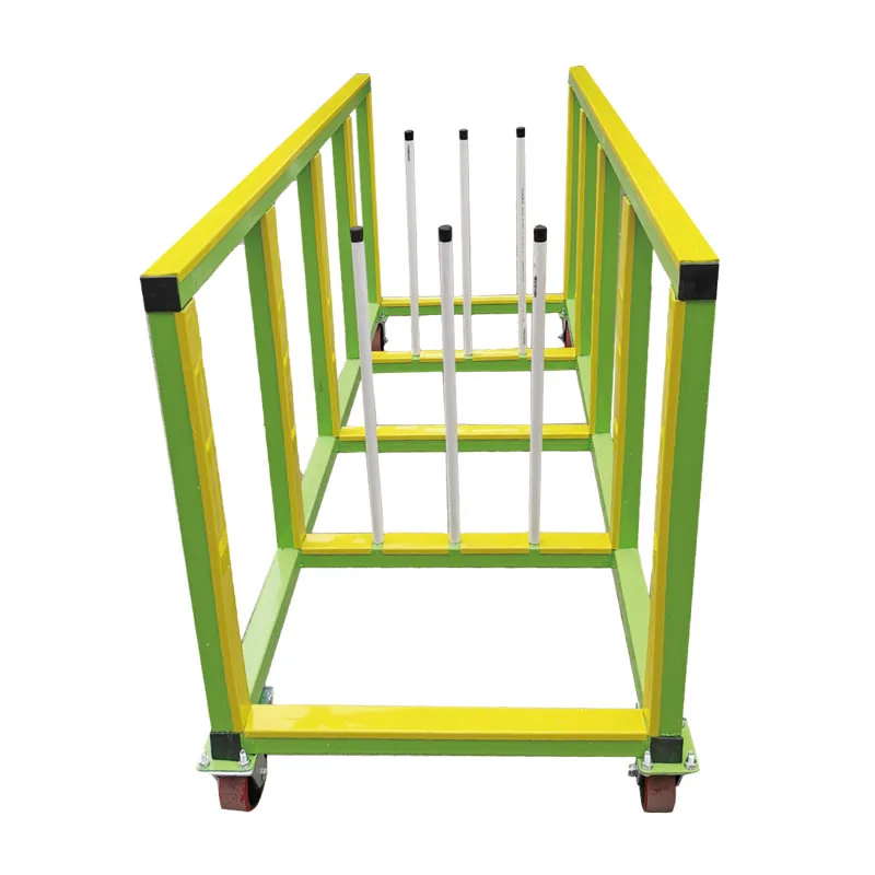 耐荷重1000kgアルミドアパネル運搬台車と窓分類保管カート