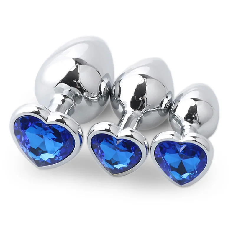 Three sizes Heart-shaped anal plug Stainless steel crystal anal plug Anal sex toy Prostate massager Anal stimulator dildo image 5