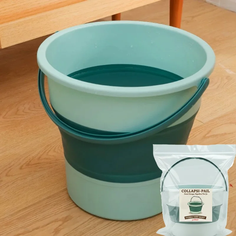 5/10/17L Portable Folding Silicone Bucket Multi-functional Thickened Bucket for Car Wash and Fishing Camping Bbq Accessories