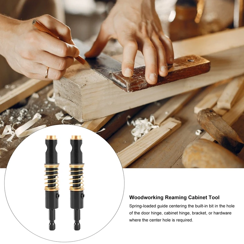 Punta da trapano per sega a tazza da 1/4 di pollice e 5Mm punta da trapano per cerniera in ottone HSS strumento per alesatura per la lavorazione del legno