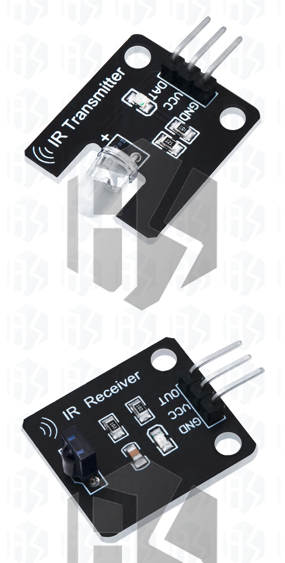 1Set IR Infrarot Sender Modul Ir Digital 38khz Infrarot Empfänger Sensor Modul Mit Fernbedienung Für Arduino – Detail 3