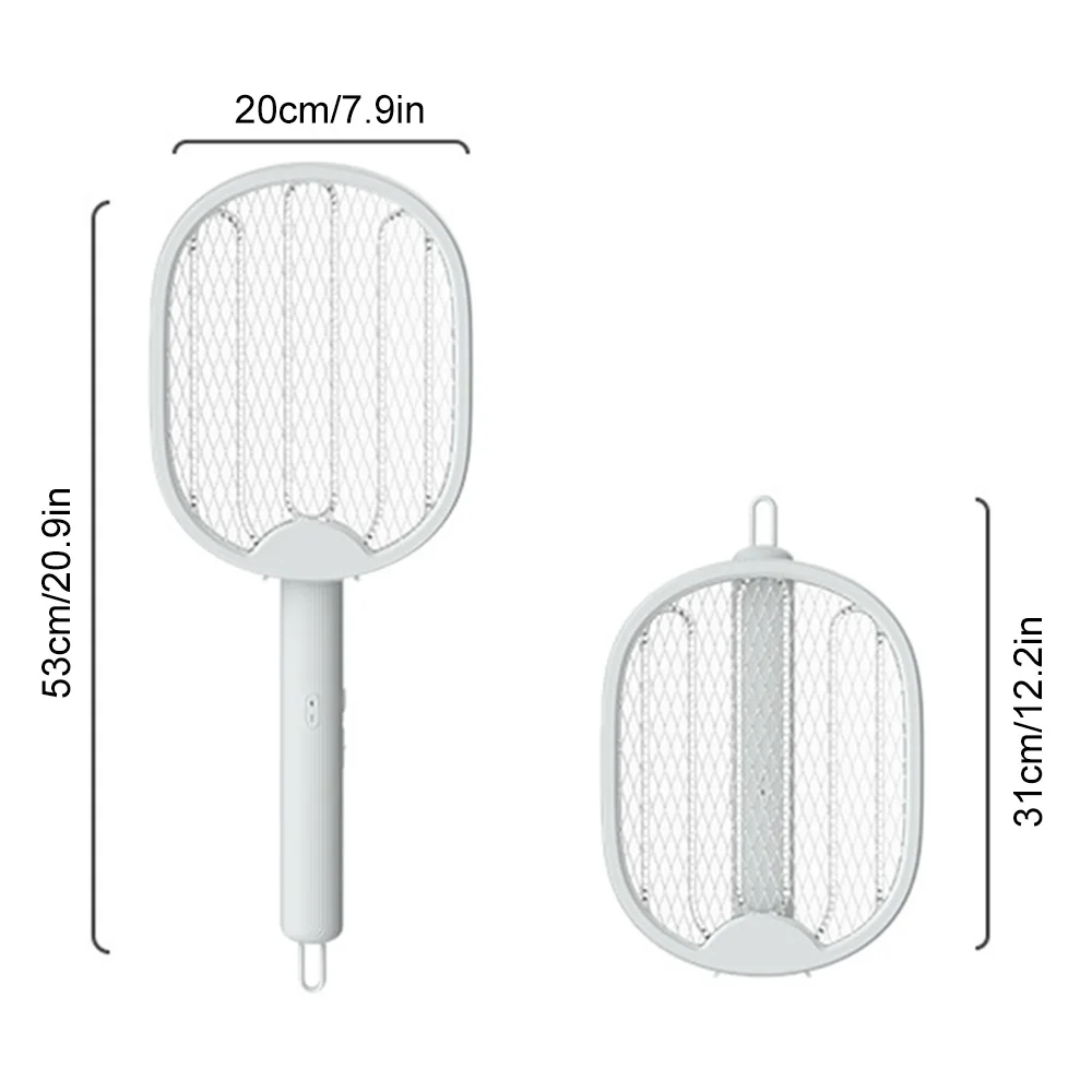 4 trong 1 điện Mosquito Beater Usb sạc lại Fly Beater Holder có thể gập lại với thiết bị chống muỗi Violet Trap