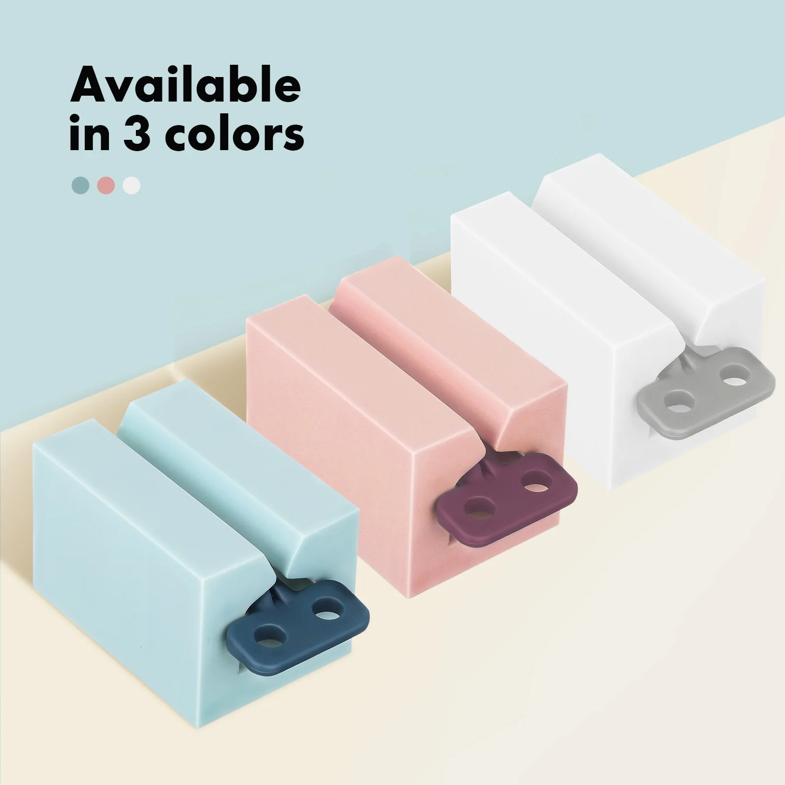 

6 pcs Toothpaste Squeezer Rolling Tube Dispenser Tool Pp Plastic Compact Reusable Creams Squeezer Rotate Handle For Kids