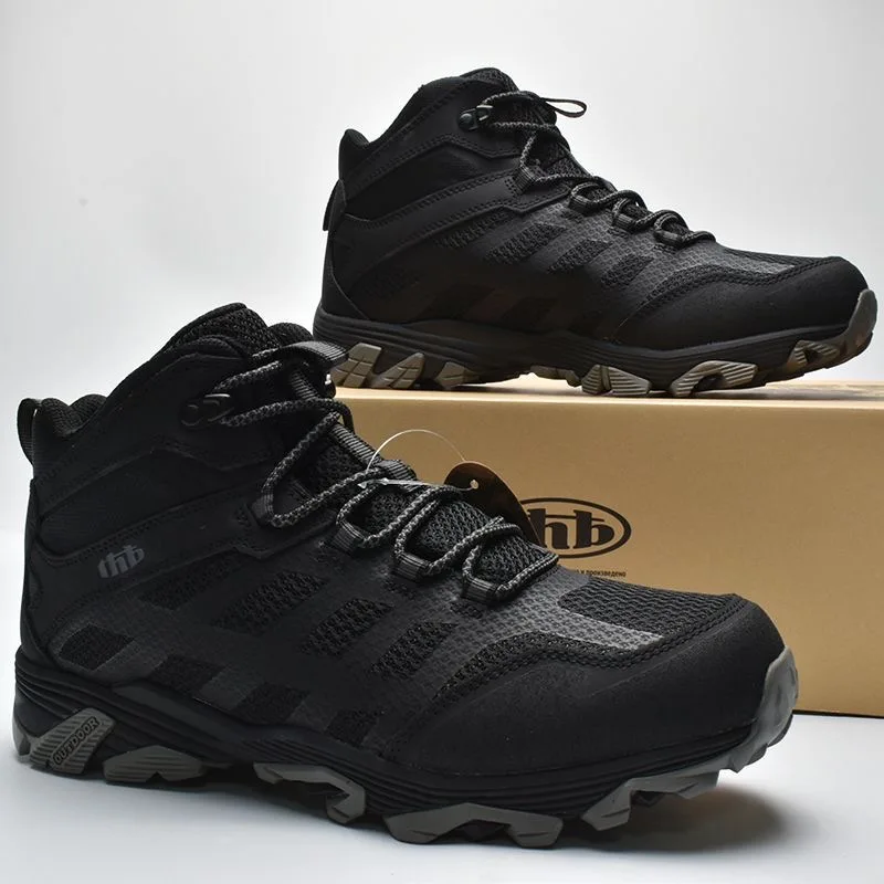

Мужские профессиональные трекинговые ботинки для горного туризма 2026 года, водонепроницаемые, нескользящие, для активного отдыха, походные ботинки для мужчин