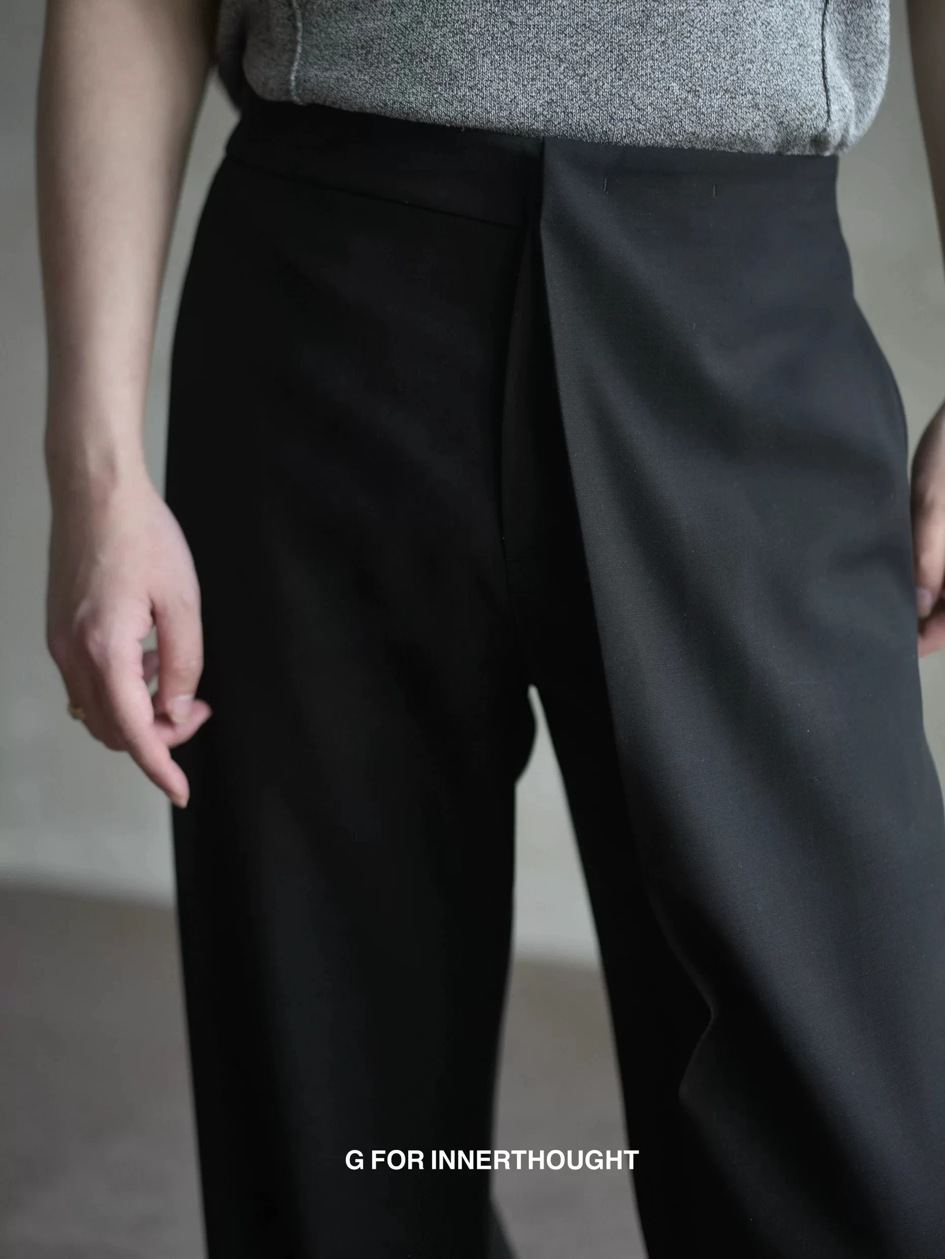 2026 Nova Coleção de Roupas Unissex para Homens e Mulheres, Calças de Lã Personalizadas com Bainha Assimétrica, Tamanhos Grandes, Fantasia 27-46