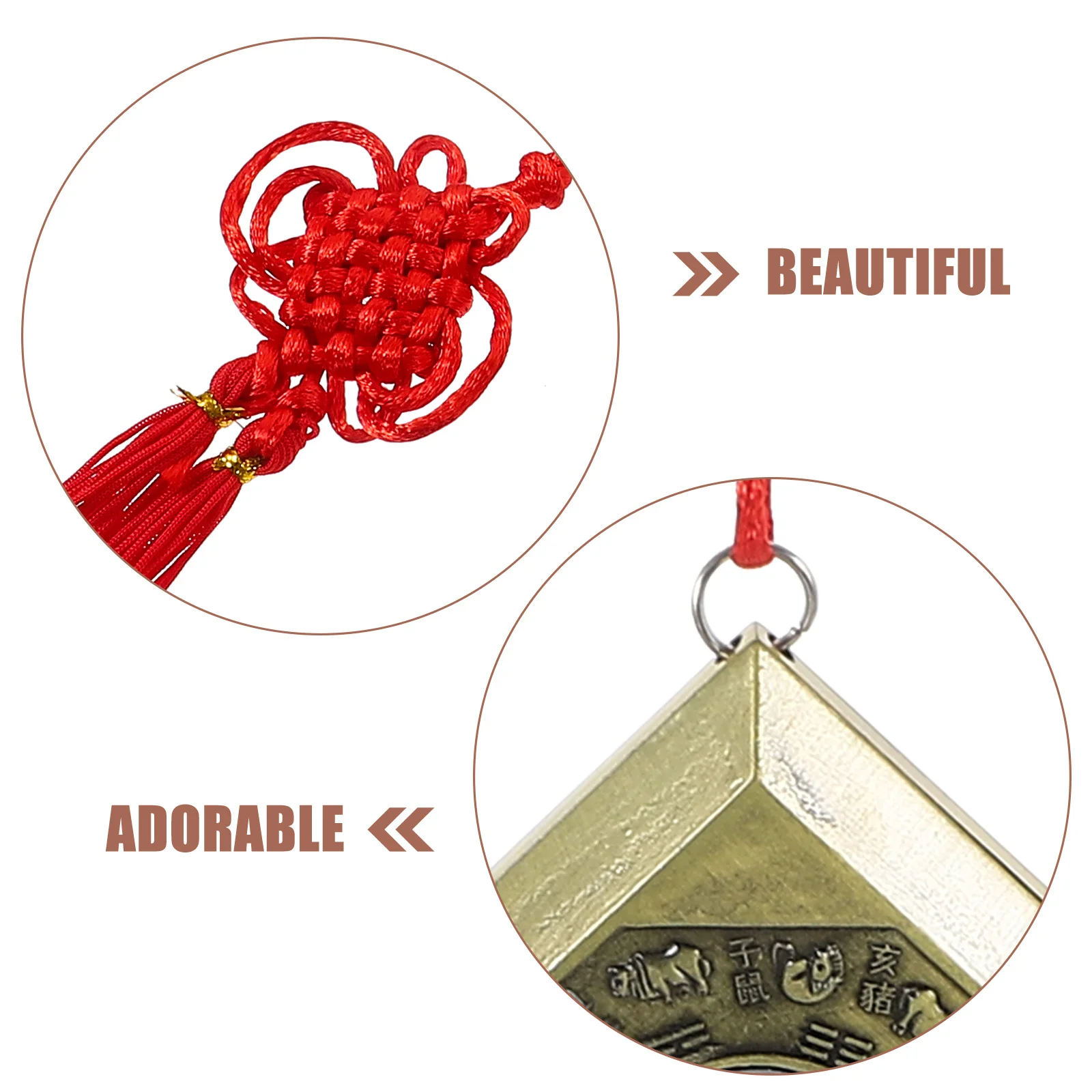 

Exquisite Chinese Style Compass Pendant Vintage Decorative Divination Hanging Ornament for Car Home Compass Pendant