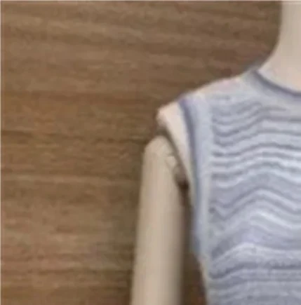 Women Blue Stripes Knitted Tank Top O Neck Sleeveless Slim Fit Jacquard Wave Hem Summer Vest 2026
