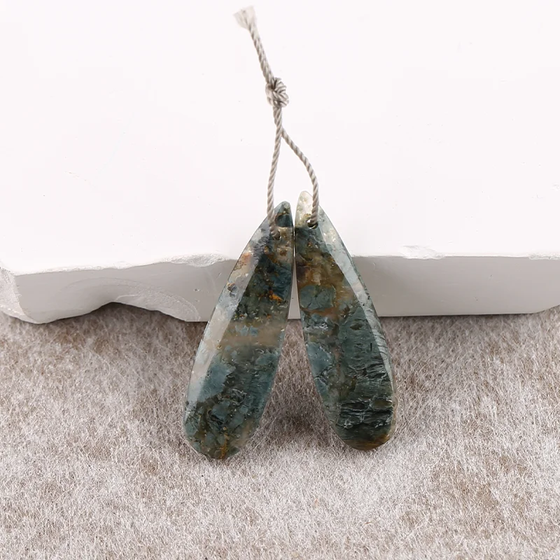 B&F Wave Jasper Earring Beads for Jewelry Making, Handmade Natural stones beads, Stones for jewelry Making Supplies