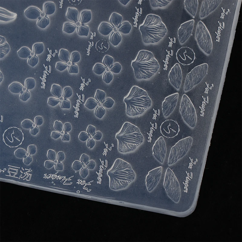 

3D силиконовая форма для нейл-арта: цветы, бабочки, тонкая моющаяся пластина для стемпинга, трафареты, инструменты для дизайна ногтей