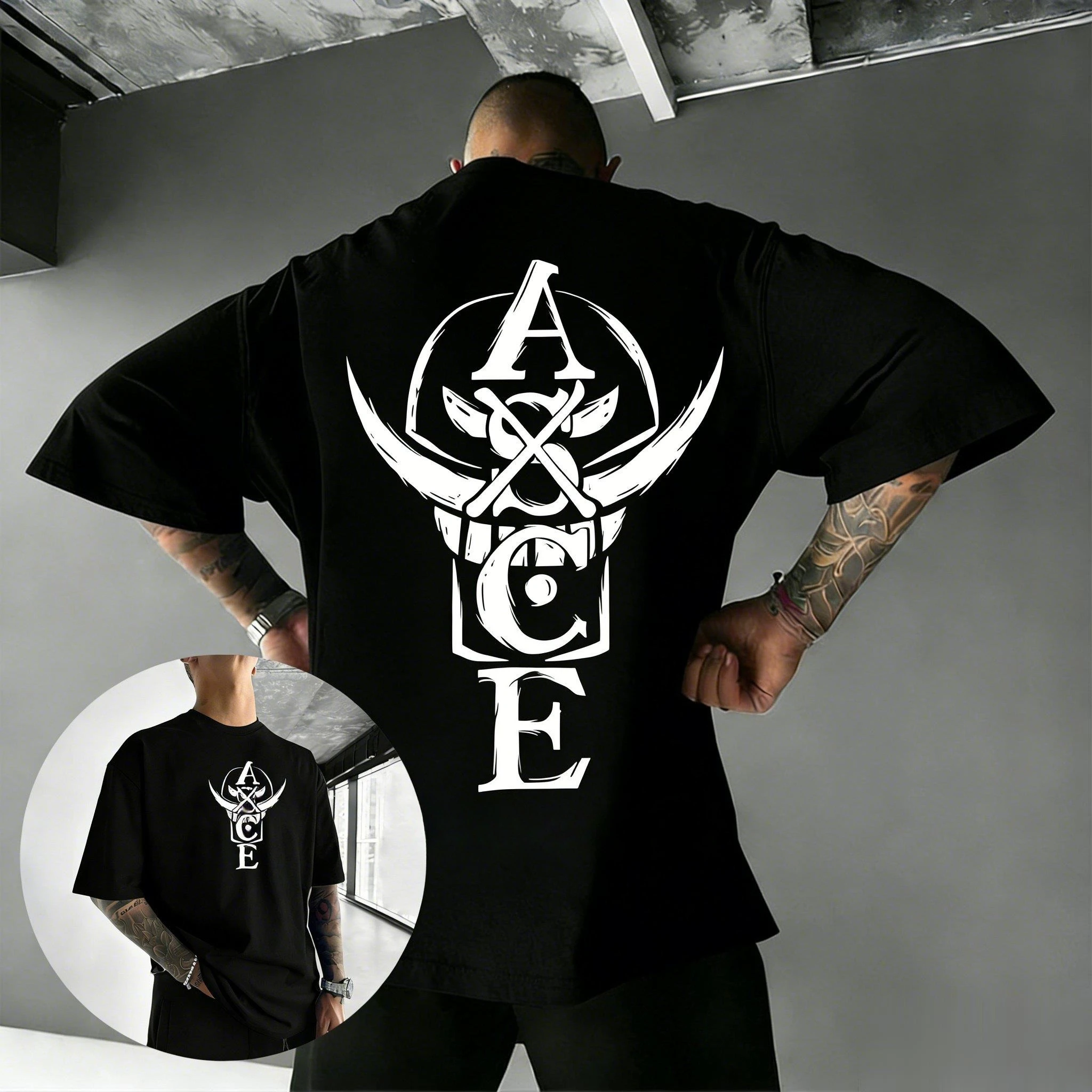 One Piece Portgas D. Ace ASCE Printed T-shirt Men's and Women's T-shirt Men's Top Sports T-shirt Men's T-shirt Summer Tee 2026