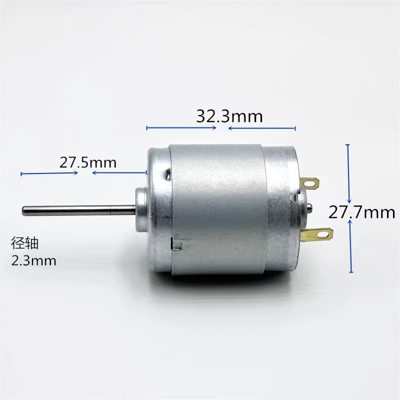 RS-365 Mini 365 Motor DC 6V 12V 18V 24V 12400RPM Micro 28mm Electric Motor 27MM Long Shaft DIY Hobby Toy Car Boat Model