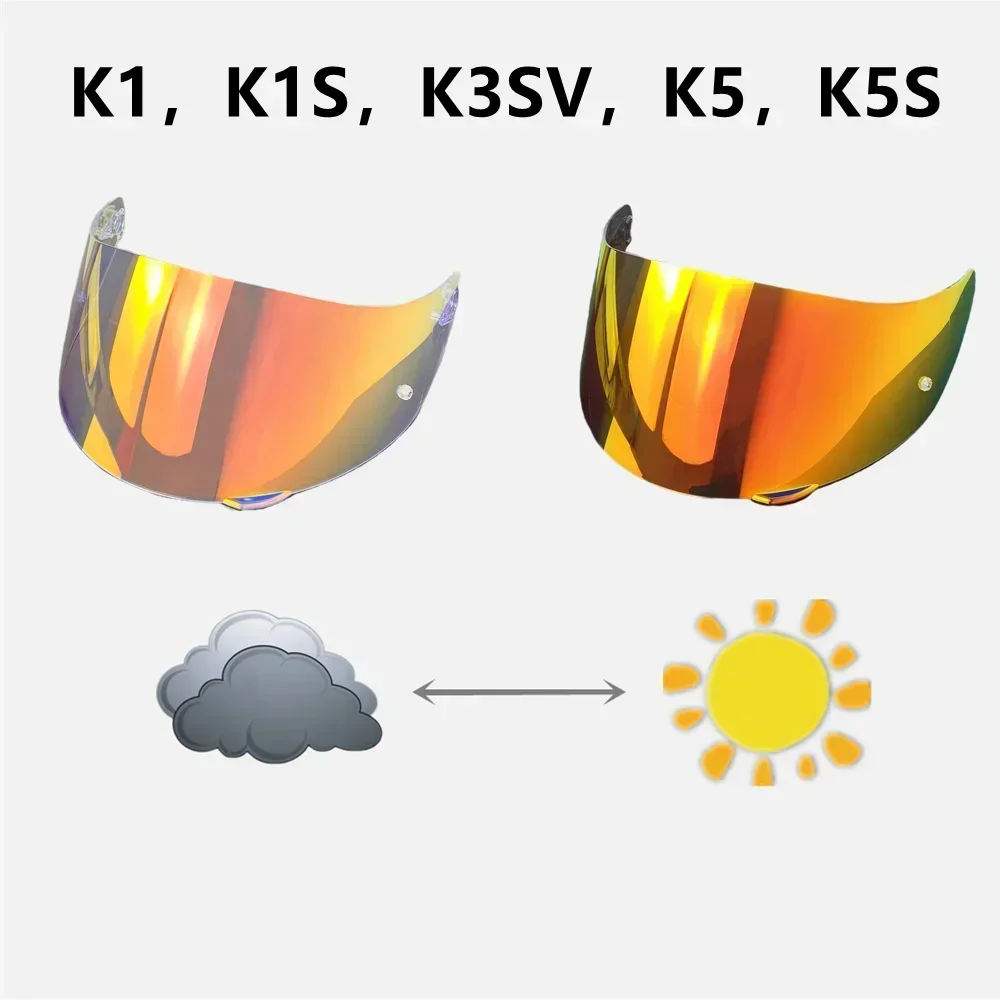 K1S Visor for AGV K1 K1S K5S K5 Motorcycle Helmet Accessories UV Protection Visera Casco Moto Helmet Accessories