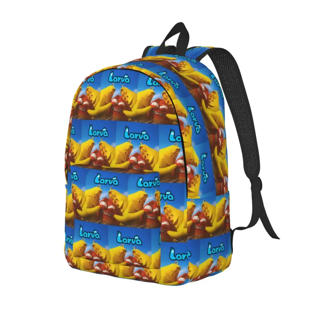 Larva Yellow Red Funny Anime Student Backpack School Bag Hiking Travel Daypack for Men Women Fashion Bookbag Shoulder Bags