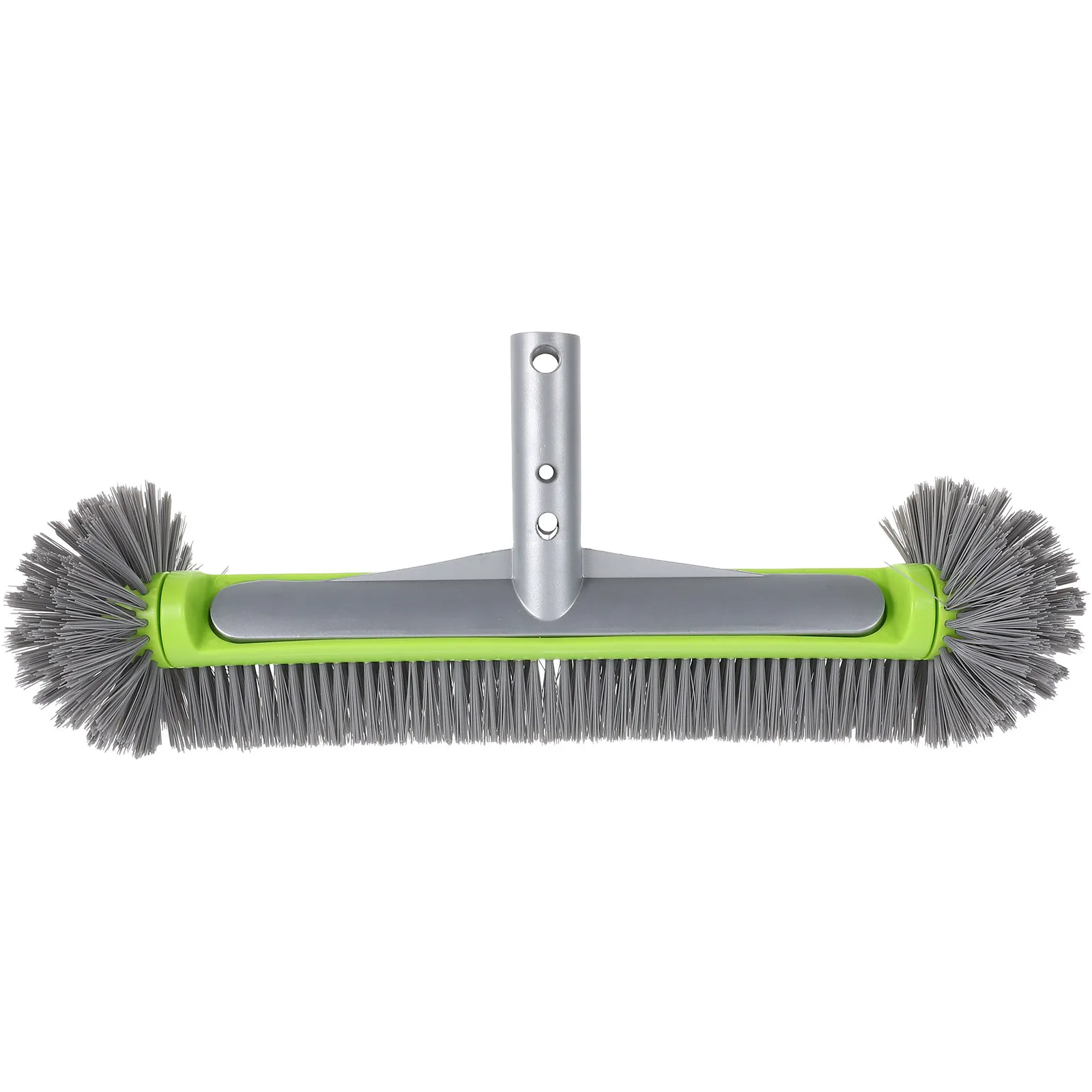 Heavy Duty Pool Brush Head Green Reinforced Aluminium Back Swimming Pool Wall Cleaning Scrub Brush Inground Above Ground