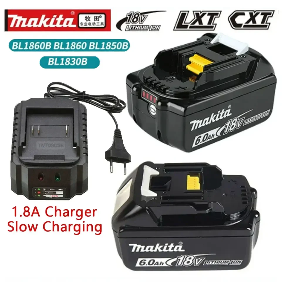 

Makita original with LED lithium-ion replacement LXT BL1860B BL1860 BL185018V 6.0AH rechargeable power tool battery