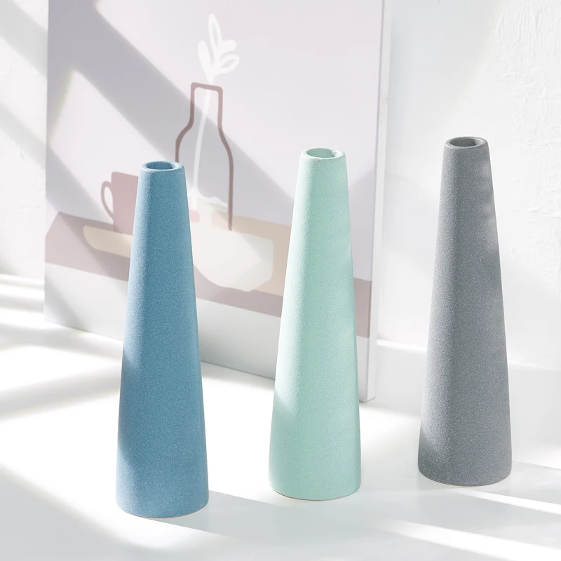 

Ceramic vase - Mediterranean color small flower vase - Home table decoration - Exhibition piece