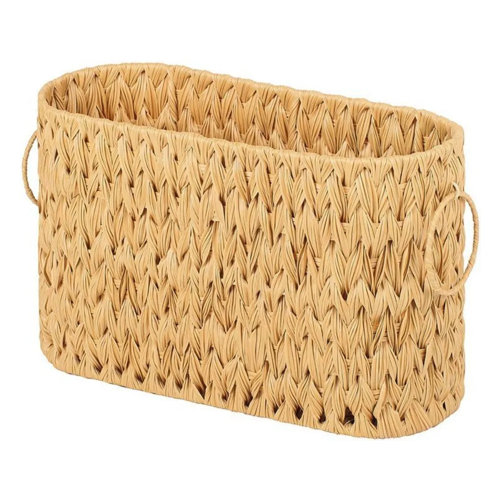 

Креативная плетеная корзина для хранения туалетной бумаги с ручками, большая вместительная корзина для хранения в ванной комнате, корзина для хранения домашних мелочей