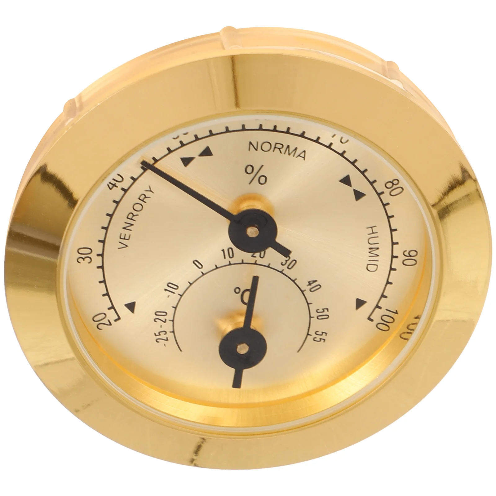 50MM Full Hygrometer Temperature Monitor for Case ABS Zinc Alloy Easy Install Guitar Moisture Meter Humidity Monitor