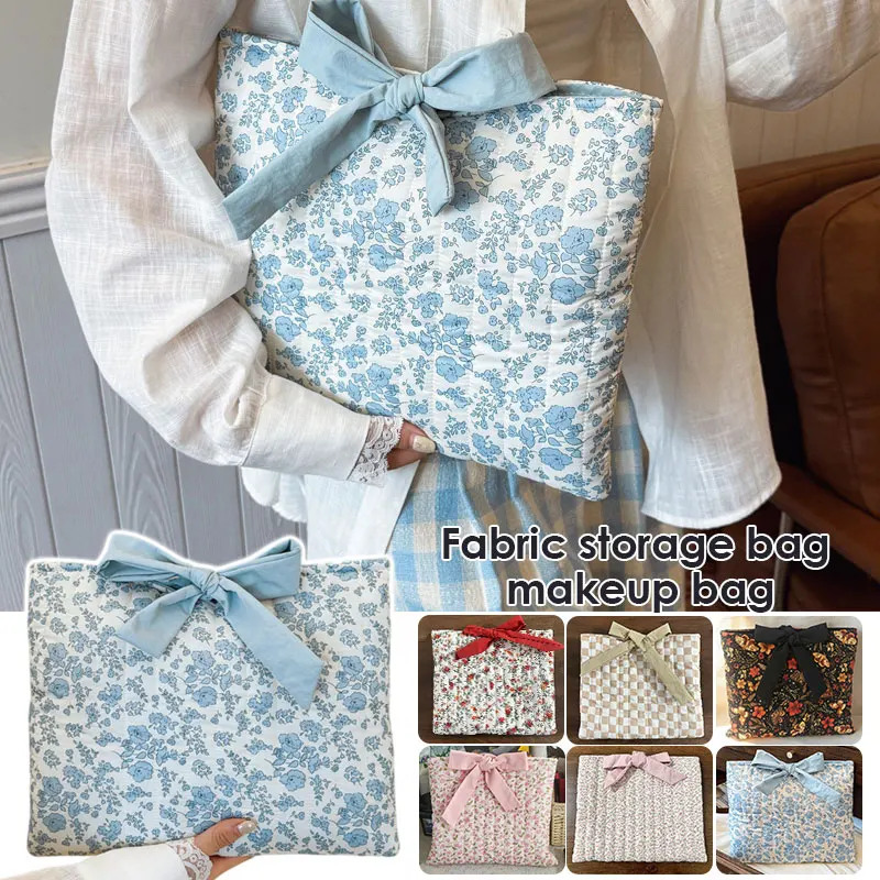 

Floral Large Capacity Waterproof Cosmetic Organizer Travel Toiletry Bag for Women Girls Portable Storage Pouch household