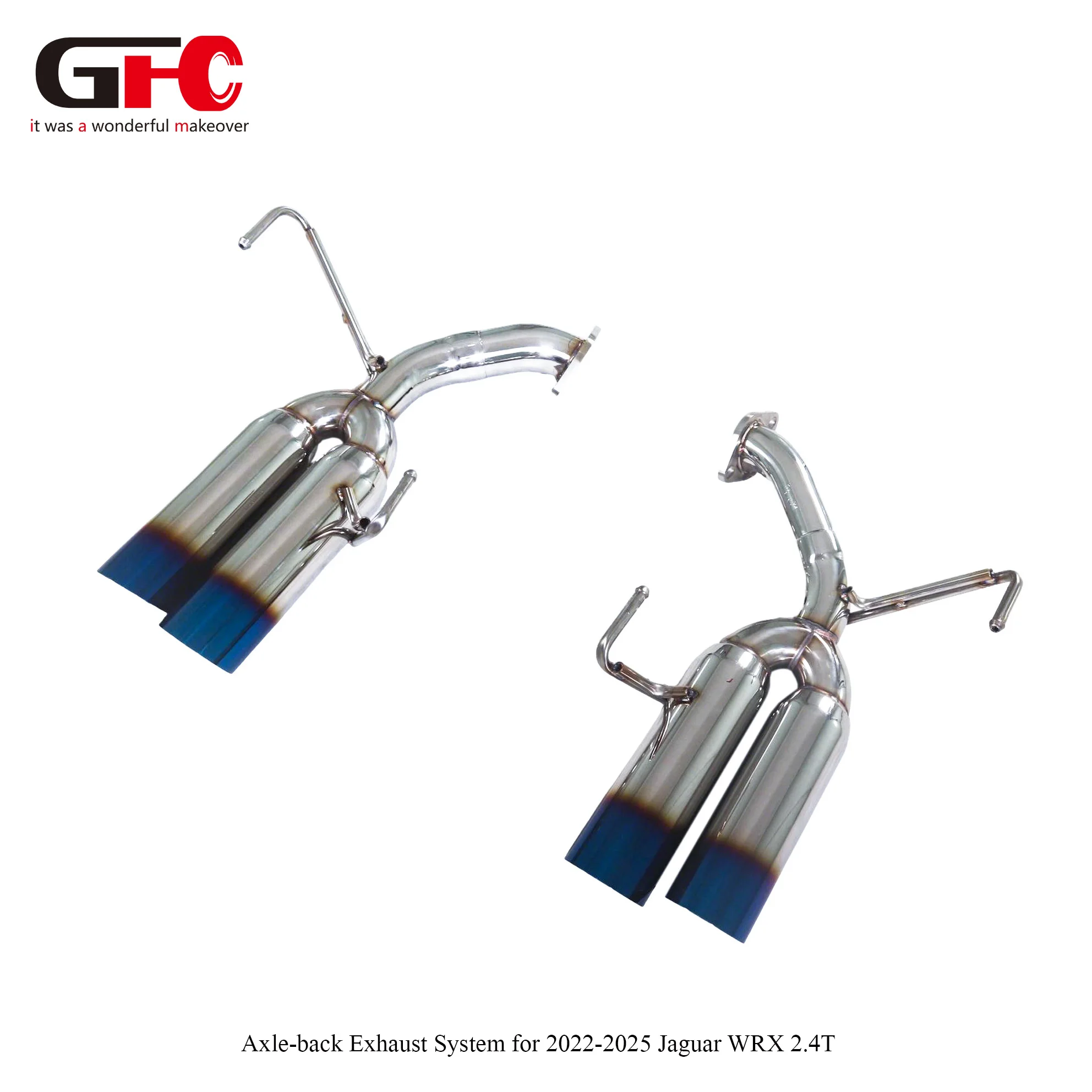 For SubaruWRX VB 2.4L Turbo 2022-2024 Axle-Back Exhaust System, Bolt-on Rear Muffler Delete