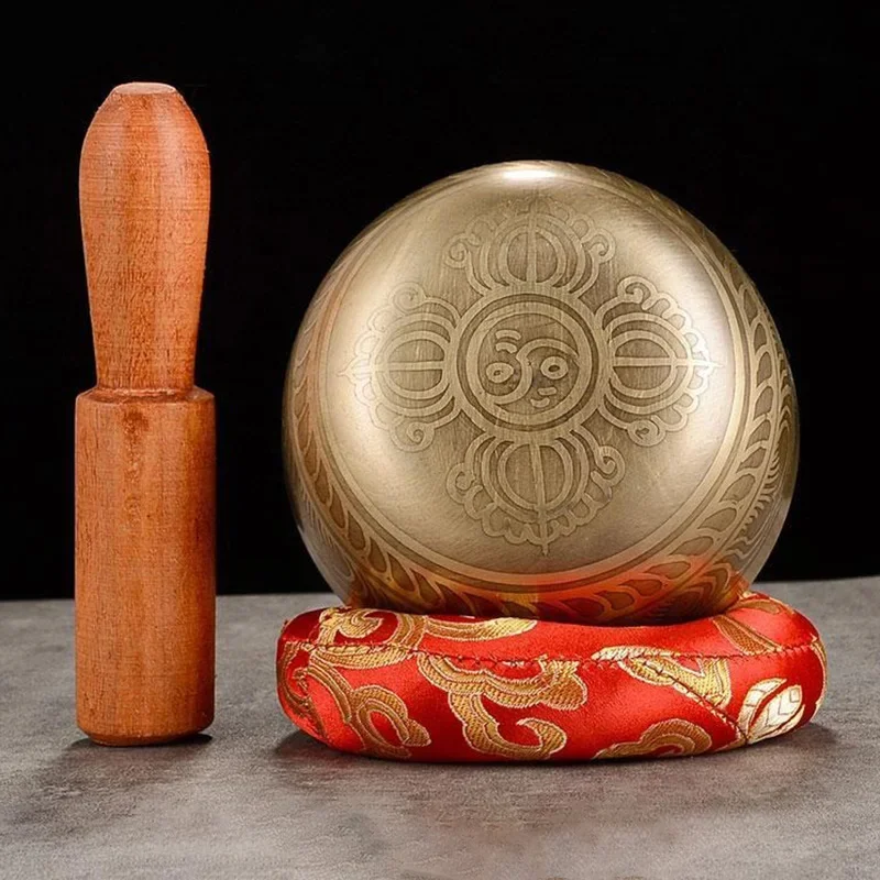 Nepal Singing Bowl Handmade Tibetan Bowls 7 Chakras Original Sound Healing Meditation Massage Yoga Accessories Set Decorative