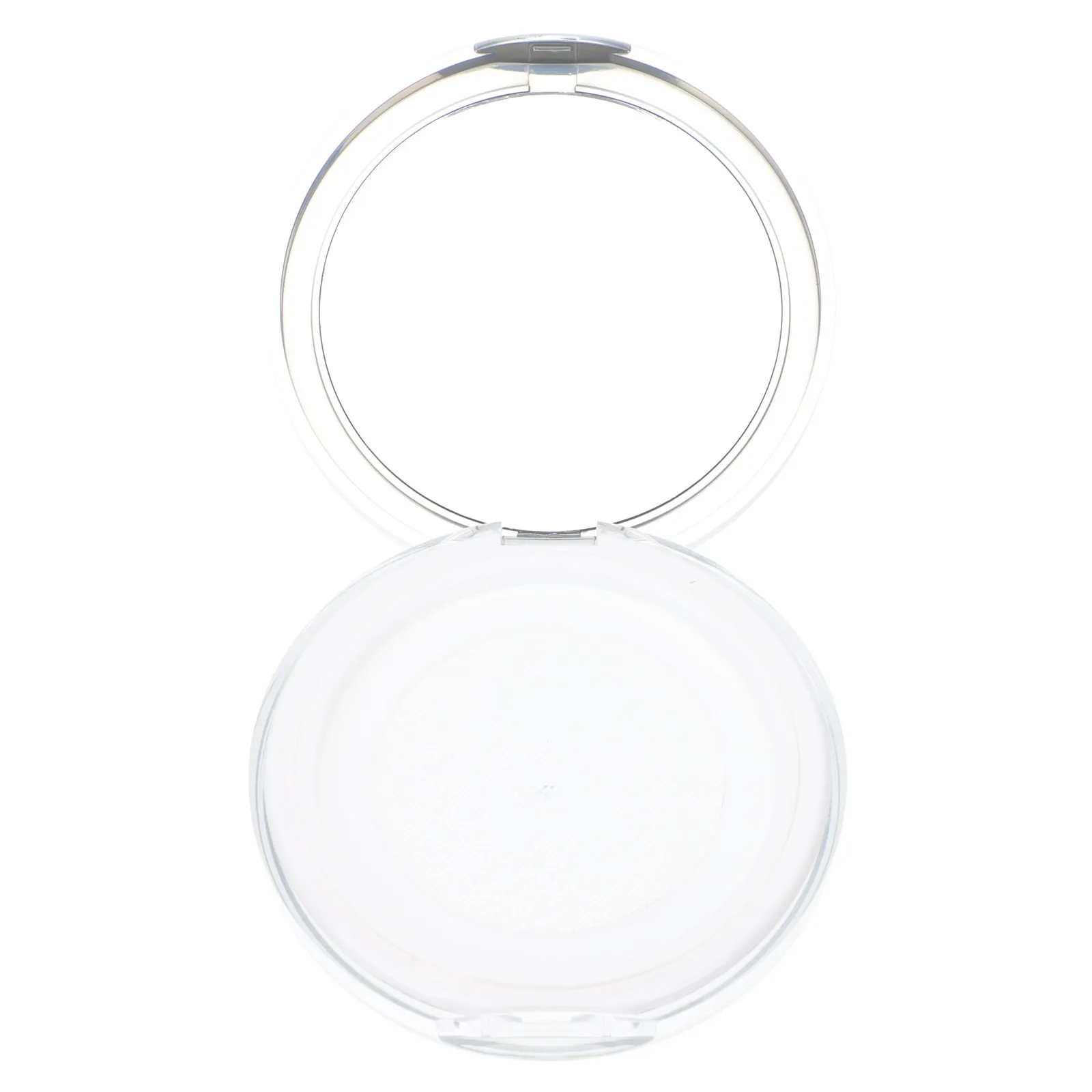 

2Pcs Portable Loose Powder Box with Mirror Airtight Lid Elastic Mesh for Loose Powder Blusher Refillable Compact