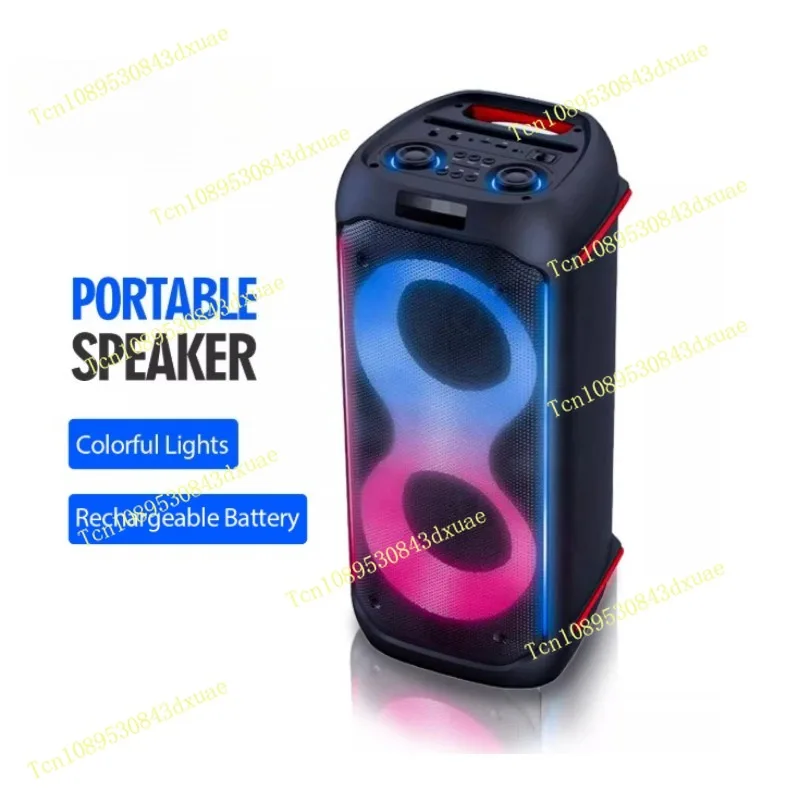 Portable Bluetooth Speaker with Deep Bass and LED Light Show, Bestseller Heavy Sound Audio Box, Outdoor Party Music Speaker