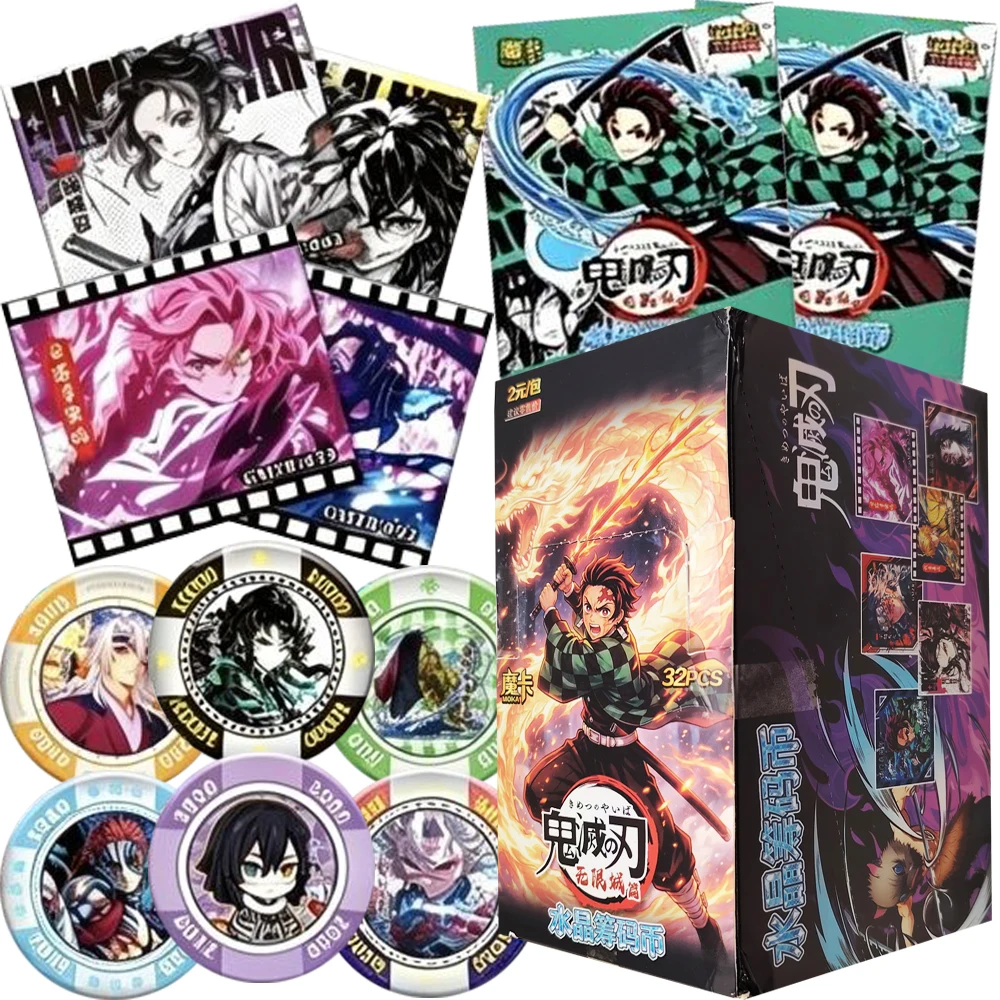 carte-dei-personaggi-dell'anime-demon-slayer-di-alta-qualita-e-creativita-raffinata-carte-da-gioco-poker-adesivi-laser-da-collezione-regali