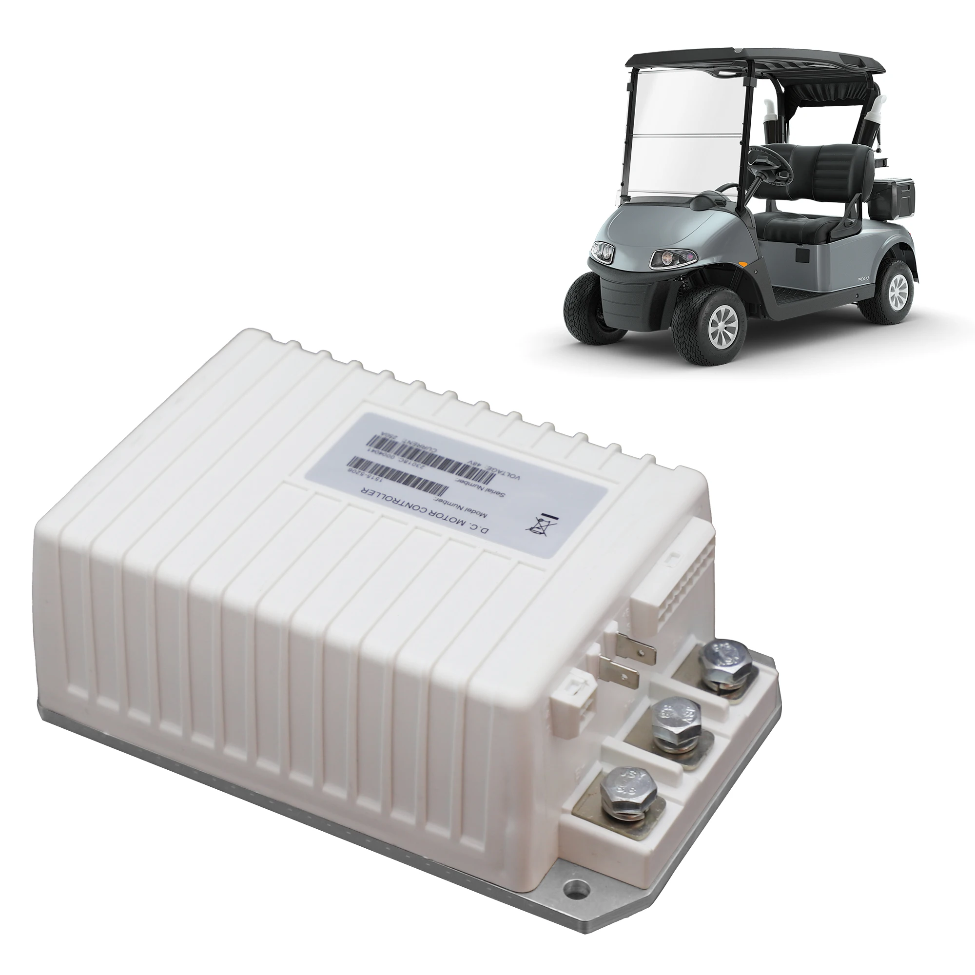 1515-5206 Golf Cart Controller, 48V 250A 5k-0 (MCOR) 103982301 for Curtis Club Car Carryall Tempo Onward Precedent 2014-2019 Golf Carts EXCEL w/ERIC Charging System