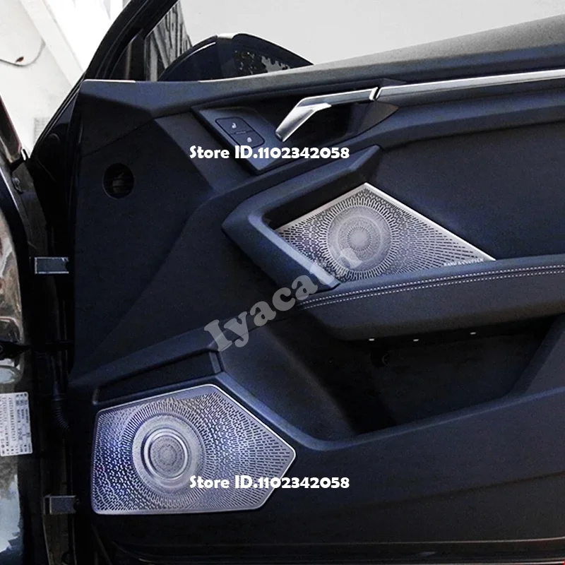 Fit For Audi A3 8Y Sedan Sportback 2021 2022 Car Door Board Audio Speaker Loudspeaker Cover Trim Reading Light Panel Accessories - view 2