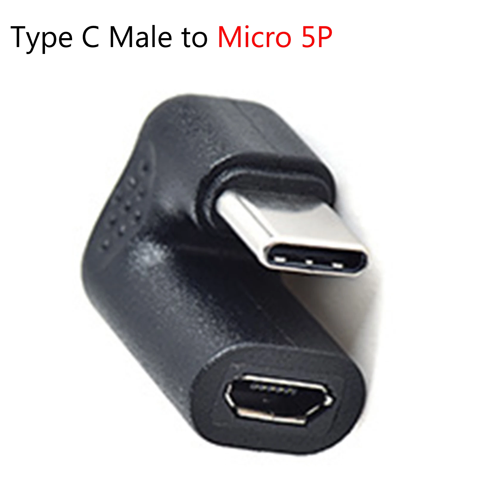 U shaped 360° Angled USB 3 1 Type C Male To Female To Micro USB Female OTG USB C Converter Adapter For