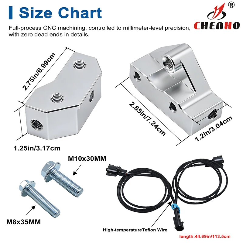 High Quality Knock Sensor Relocation Brackets With Extension Relocation Harness For GM LS Gen 3 Engines LS1 LM7 LR4 LS6 L59 LQ9