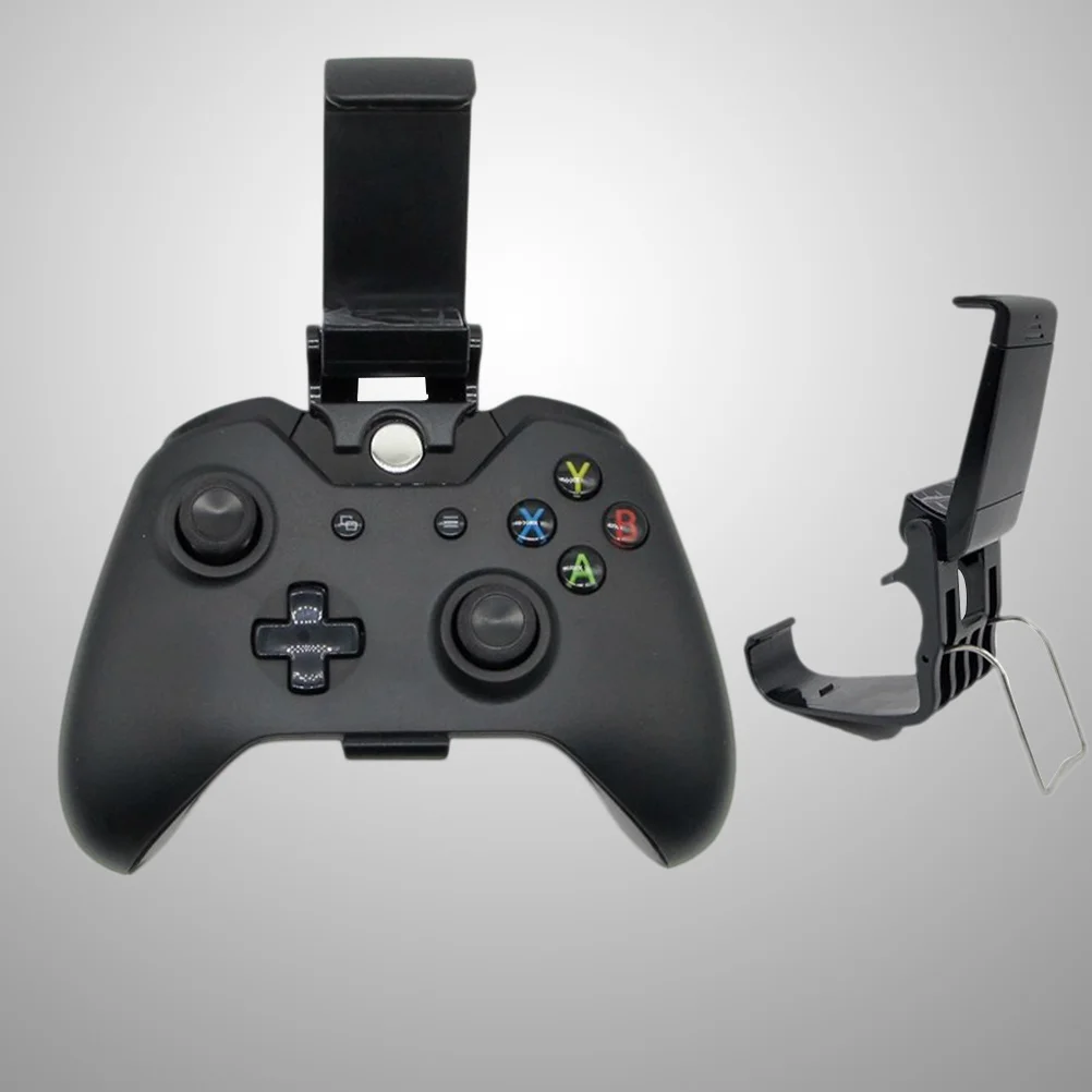 2 szt. Uniwersalny uchwyt na telefon do kontrolera gier, regulowany klips, stojak do kontrolera mobilnego, ergonomiczny design, czarny