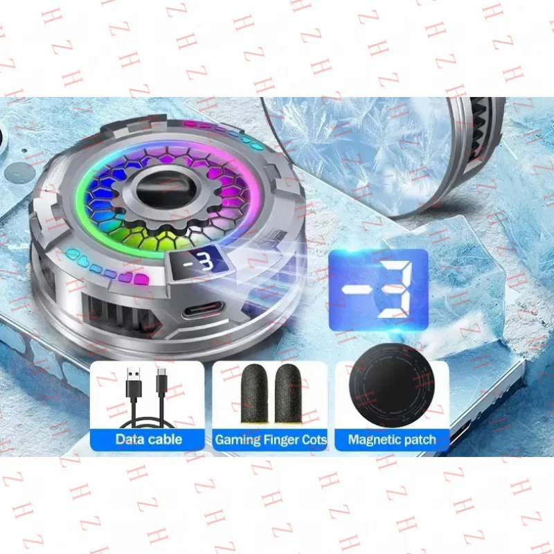 P+ SL19 Mobile Phone Semiconductor Magnetic/ Back-Clip 2 in 1 PUBG Game Cooler with