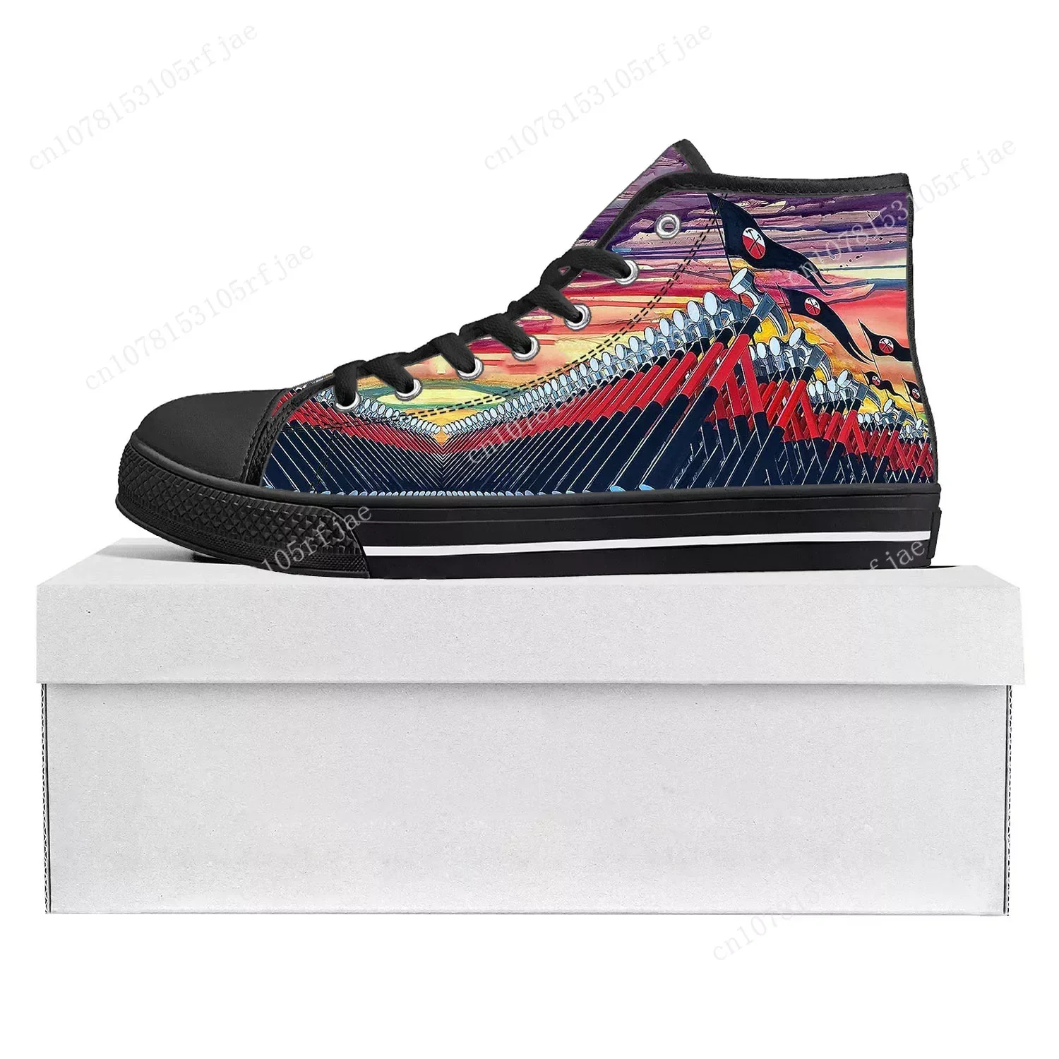 The Wall High Top High Quality  Sneakers Mens Womens Teenager Canvas Customized Sneaker Casual Couple Shoes Custom Shoe Black