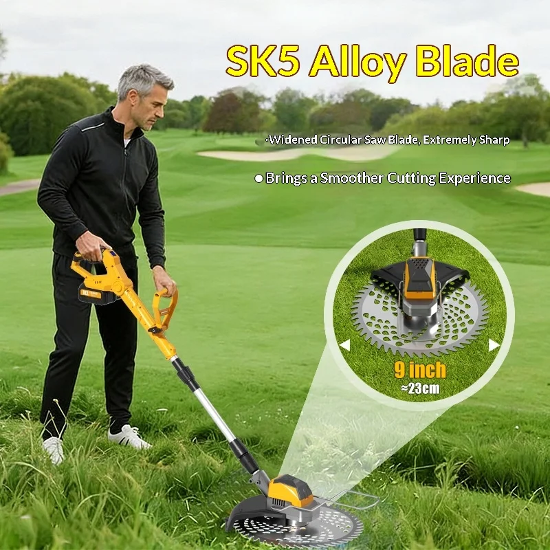 

Adjustable Telescopic High-Power Brushless Electric Lawn Mower Small Folding Grass Trimmer Battery Operated Outdoor Garden Care