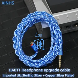 XINHS HA011 Lan HiFi Headphone Upgrade Cable 2.5mm/3.5mm/4.4mm Audio Cable For F1 AKG Carat MK4 IEM