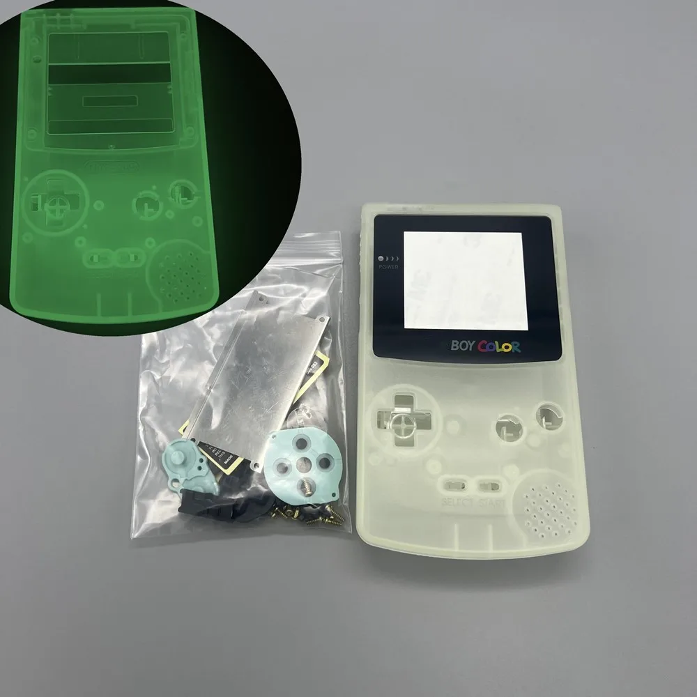 High Transparent Shell Case for Gameboy Color GBC Classic Game Console Plastic Shell Case for GBC Housing Shell with buttons