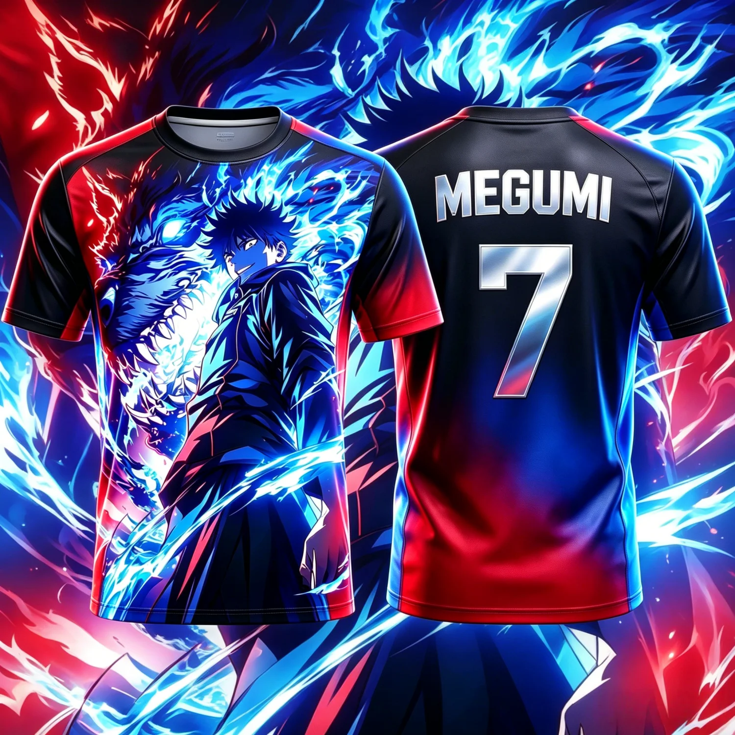 2026 Summer Jujutsu Kaisen Retro Cosplay T-shirt Men's 3D Printed Jiu Jitsu Short-sleeved Family Unisex Children's Sports Shirt