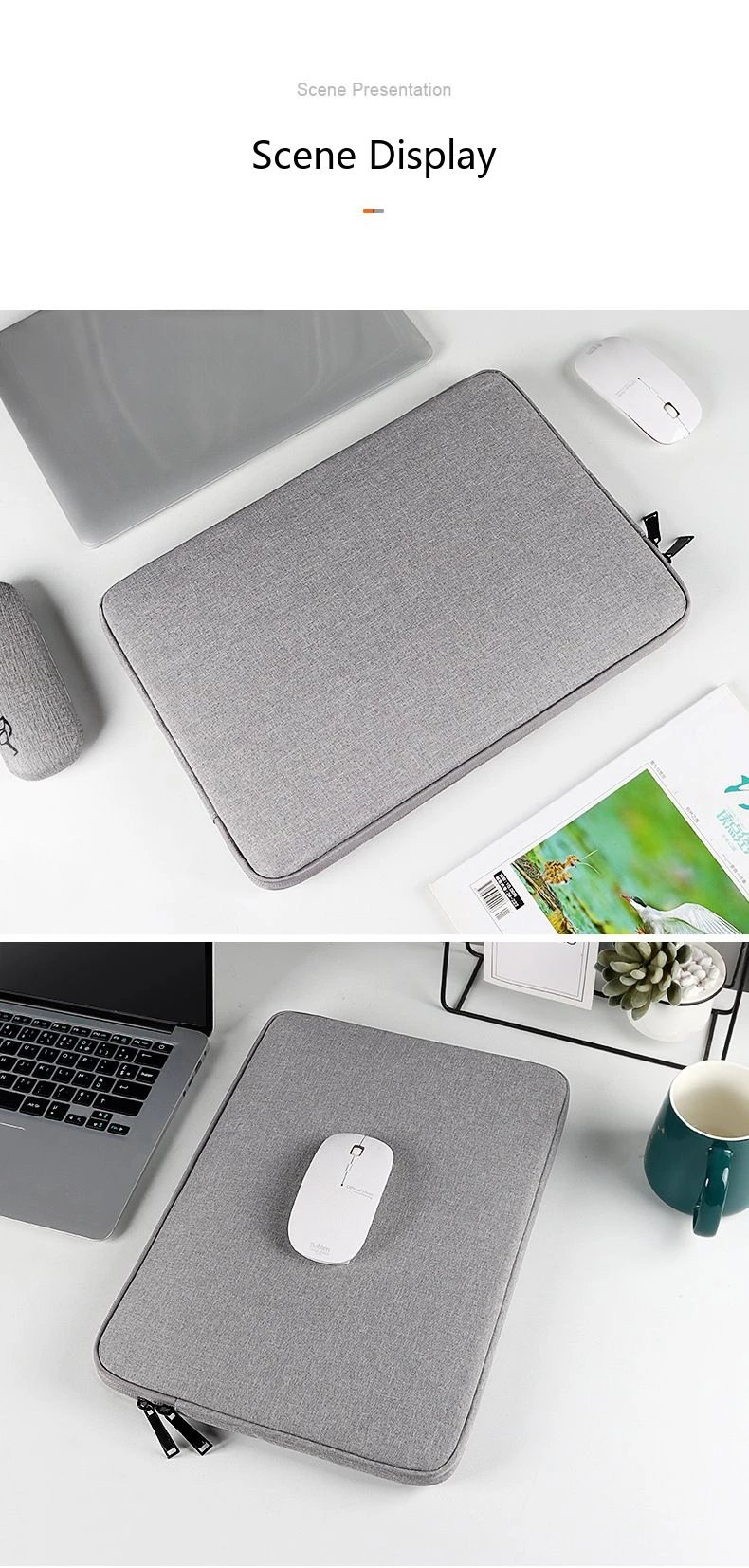 Laptop-Schutzhülle 11,6-15,6 Zoll Neopren-Schutztasche für MacBook Ultrabook – Detail 19