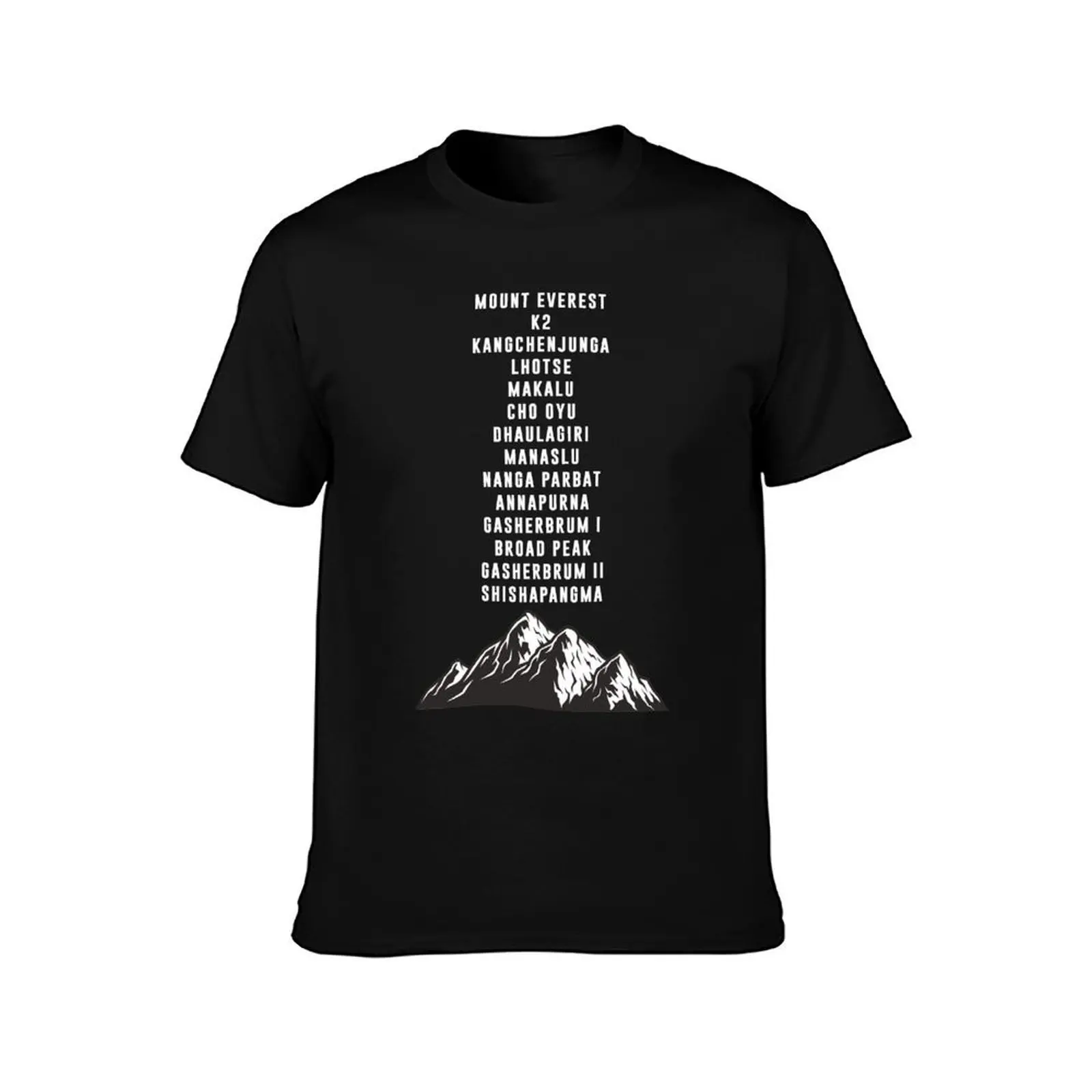 14 Peaks Nothing is Impossible Nimsdai Purja Project Possible T-Shirt Urban Style Casual Short Sleeve Top T-Shirt