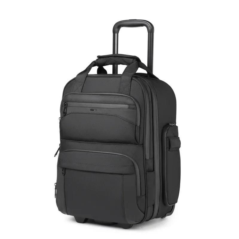 Imagem -02 - Malas de Viagem Masculina Mochila de Negócios Trolley Bolsa com Rodas Bagagem de Mão Laptop Bolsa Bagagem de Embarque