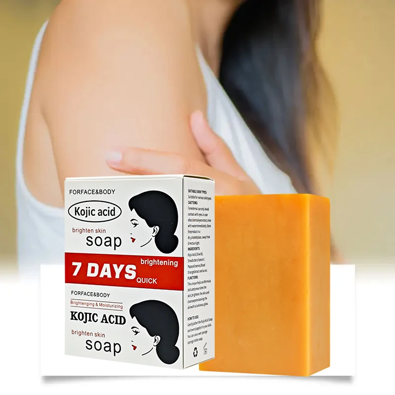 Soap Bar - Kojic Acid Face Body Care Handmade Soap for Women Men Facial Foam Cleansing Moisturizing Whitening Soap Beauty