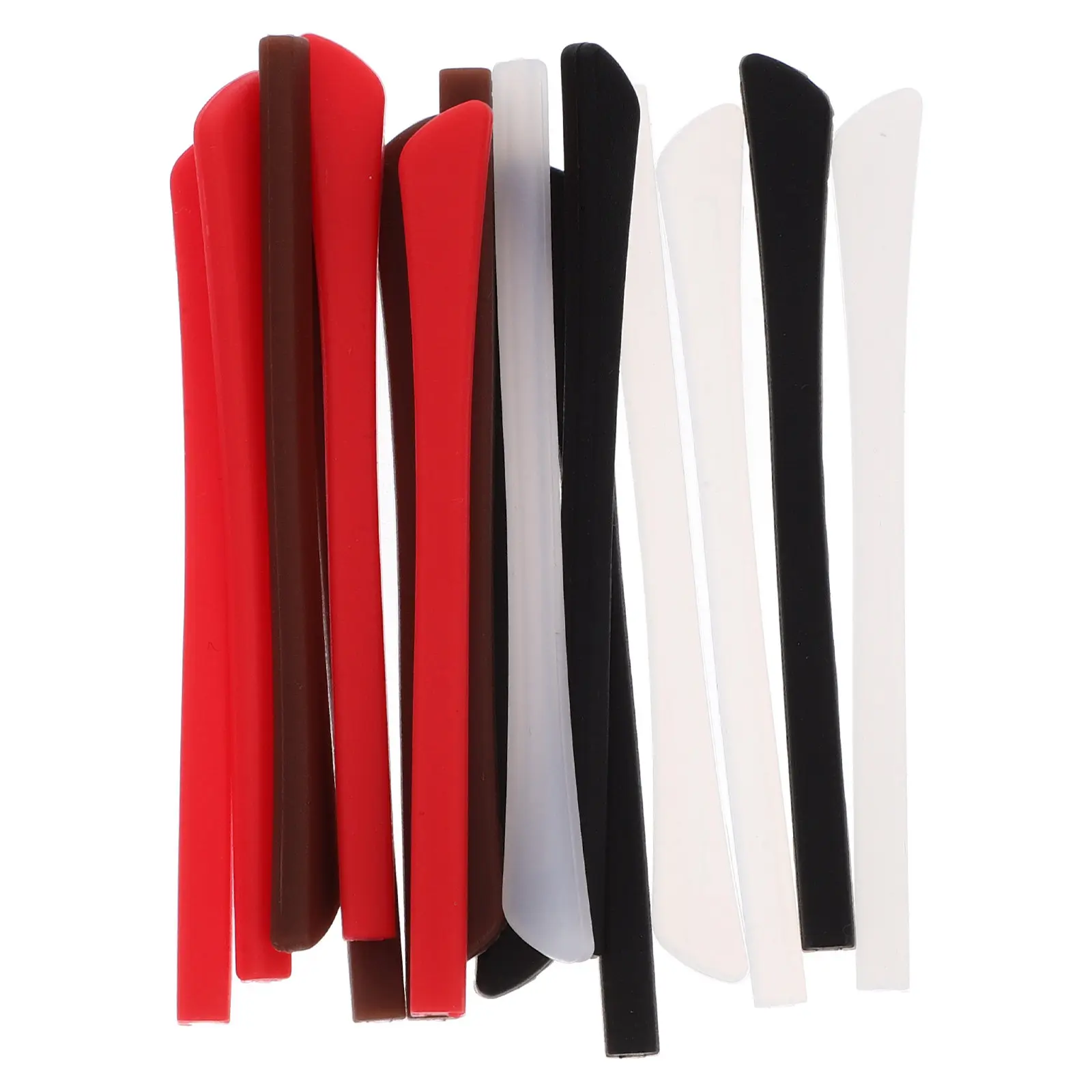 

8Pairs Silicone Eyeglass Cushions Temple Tips Flexible Glasses Arm Sleeves Anti Slip Ear Grips for Reading Sports Sunglasses