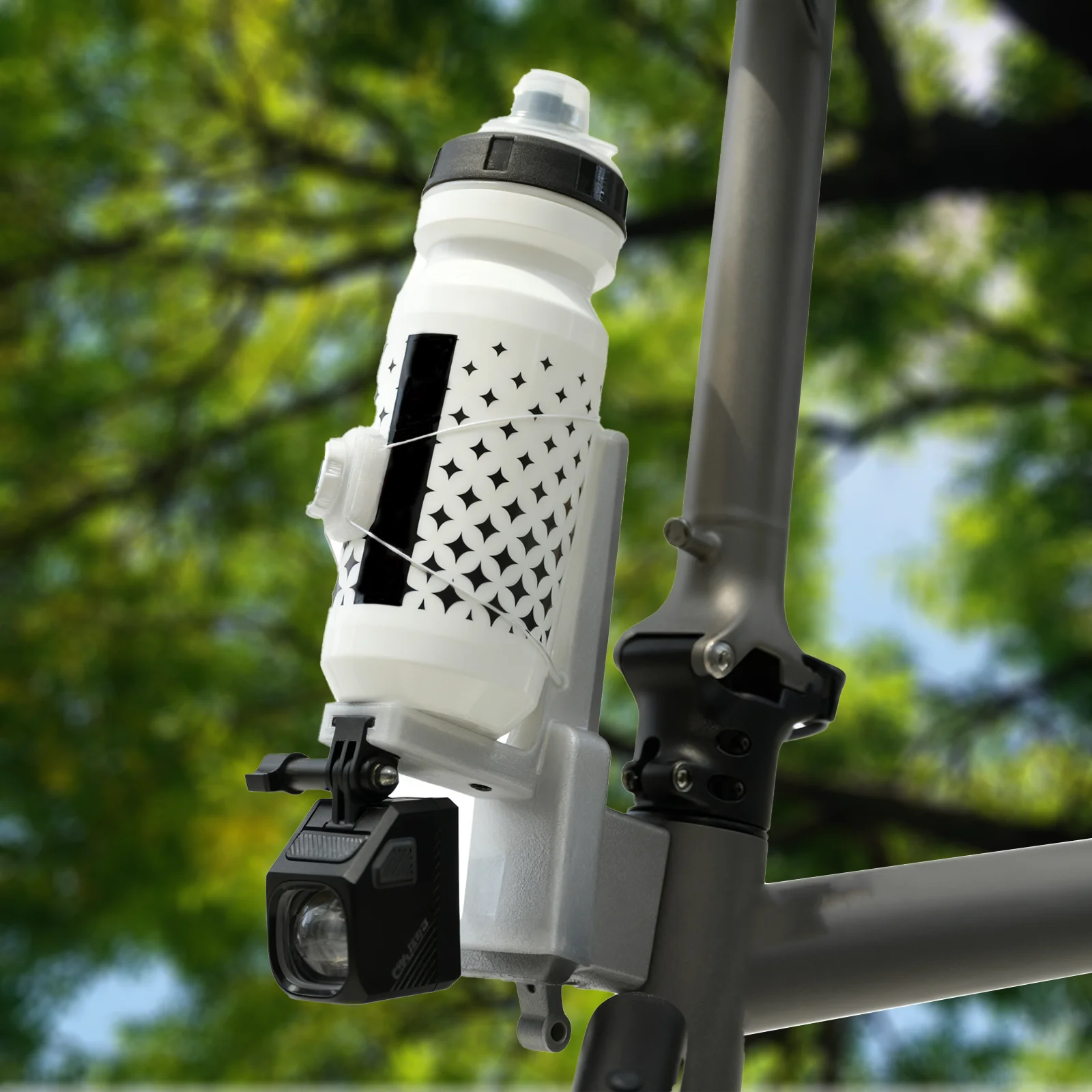 DJCRAWLER Storage Rack + Under-Car  Light/Action Camera Two-in-One Multi-Function Pig Nose Base No-Installation Mounting Bracket