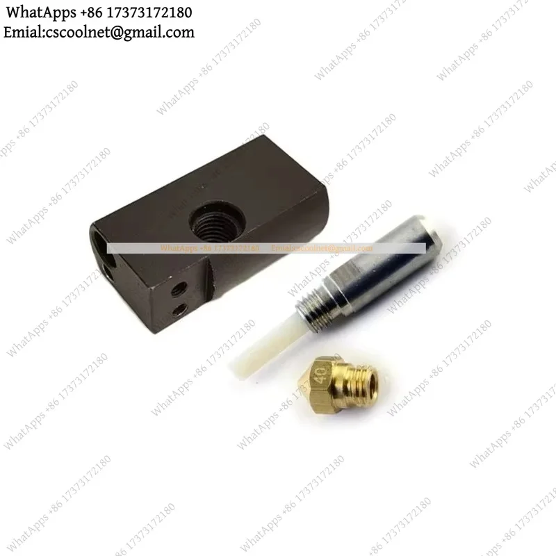 1.75mm Hotend Kit for Wanhao Duplicator 6 3D Printer PTFE Thermal Barrier Tube 0.4mm Nozzle Heater Block