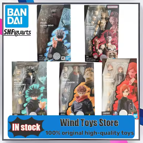 100% Original SHFiguarts Jujutsu Kaisen Action Figures Set - Aoi Satoru Gojo Itadori Yuji Fushiguro Megumi Ryomen Sukuna