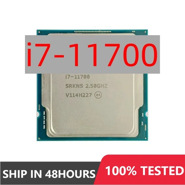 new inter Core i7-11700 2.5GHz Eight-Core Sixteen-Thread CPU Processor L3=16M 65W LGA i7 11700