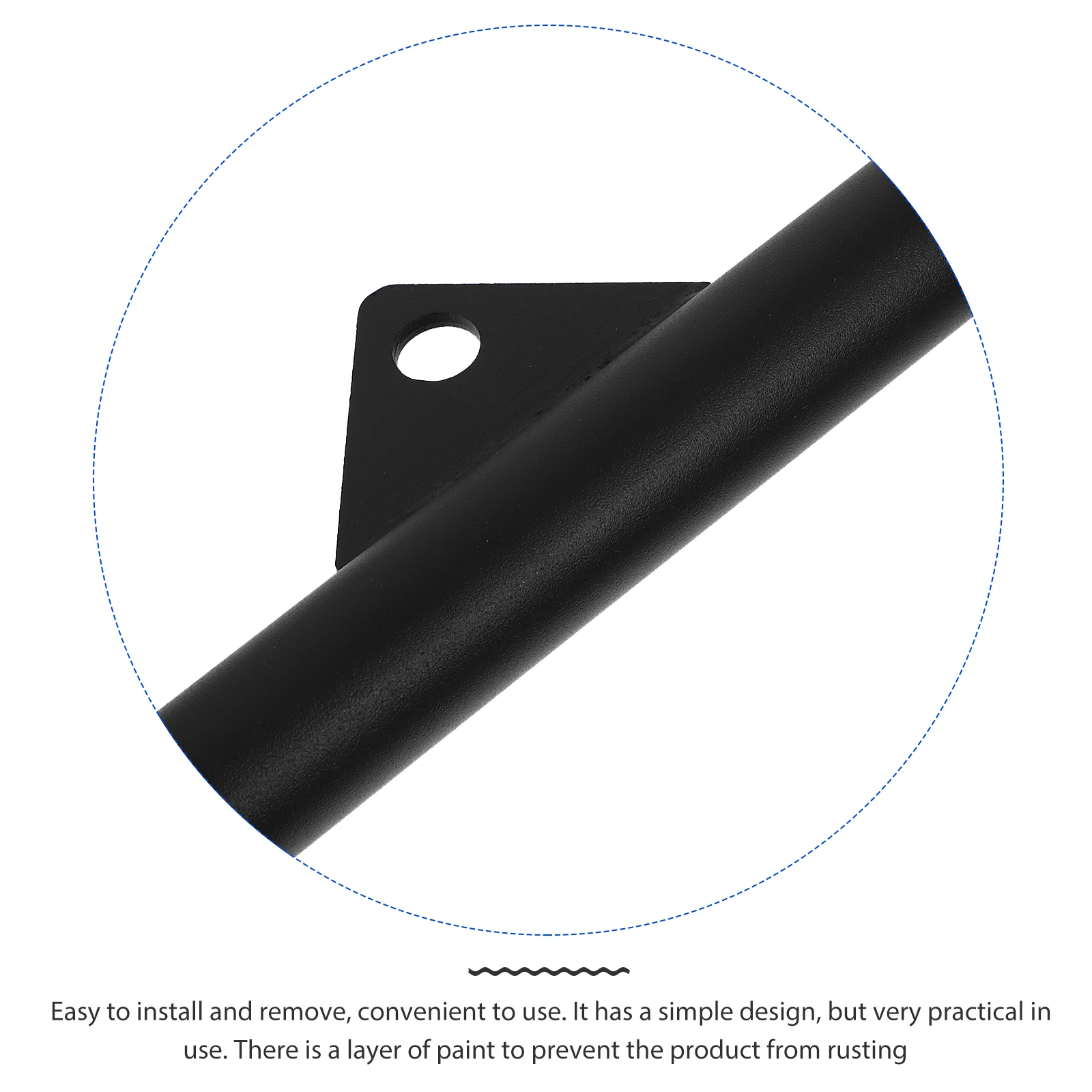 

1pc Pull Down Rod Handle For Bicep Triceps Back Muscle Training Fitness Equipment Tension Bar Home Gym Workout Tool