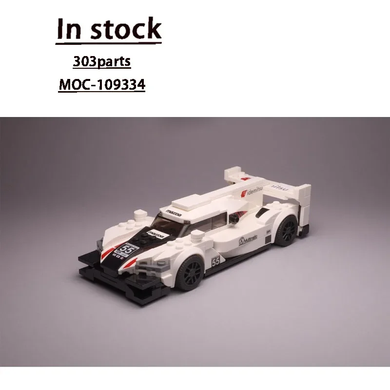 MOC-109334 Neue Klassische RT24 Stadt Sport Rennwagen Baustein Modell 303 Teile Jungen kinder Geburtstag Baustein Spielzeug Geschenk